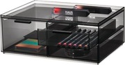 IDESIGN PREMIUM ORGANIZER DO MAKIJAŻU Z 3 SZUFLADAMI Z TWORZYWA SZARY