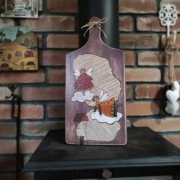 "Anioły" - dekoracyjna deska kuchenna