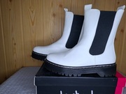 Buty botki damskie sztyblety Lastrada białe ocieplane 39