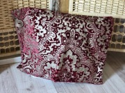 Ozdobne poszewki wiśnia złoto 2 szt