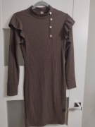 Sukienka RV-SK-A1049.99 ciemny brązowy L/XL