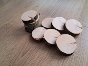 Krążki Grab Plastry - na stroik - zestaw 10 szt. - Handmade