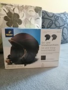 Kask damski z goglami. Używany kilka razy 