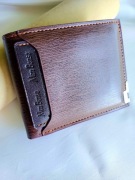 Męski portfel brazowy- wysuwana wkładka 