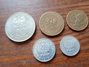 1979 rok. Monety PRL. 5 monet. Komplet. 
