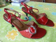 Sandały damskie czerwone 33