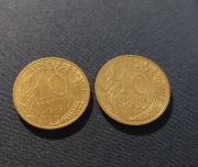 Moneta Francja 10 centymów 1982