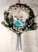 Wianek na drzwi kominek Rękodzieło Prezent Boże Narodzenie