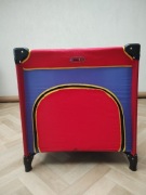 Łóżeczko turystyczne składane dla dziecka BabyStar czerwone niebieskie 