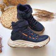 Buty Bench 35 botki trekkingowe trekking granatowe na rzepy wysokie