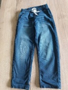 Spodnie joggery jeansowe H&M 128