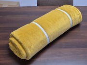 Śpiworek KIDSPACE Sleepover musztardowy lisek