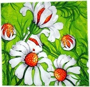 SERWETKI PAPIEROWE - KWIAT RUMIANKU - 33X33 CM - 20 SZTUK - AHA