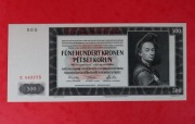 Banknot PROTEKTORAT - P-11s 500 Koron (1942) UNC (I wydanie, specimen)