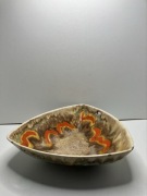 ceramiczna miska  glazura uranowa tester dozymetru vintage z otwór na ucho