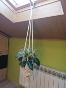 Kwietnik makrama sznurek 