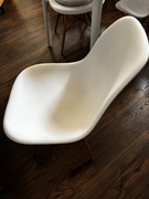 4 Krzesła stołowe białe plastikowe