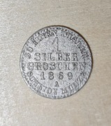1 silber groschen 1869 A Prusy