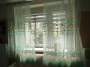 Firanka tiul miętowa 2 szt 