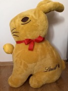 Duży pluszowy oryginalny zając Lindt Gold Bunny, 1 metr, prezent, Wielkanoc