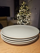 IKEA MOSSMAL talerze w kropki talerz zielony jak nowe