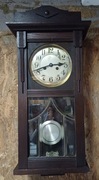 Stary zegar bijący, nakręcany, na ścianę ,wiszący, skrzynkowy, sprawny