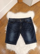 Spodenki jeansowe męskie By Very W40 granatowe szorty denim stretch