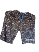 Czarne męskie szorty "Future Beach" z białym nadrukiem S