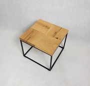 stolik drewniany dębowy z drewna loft unikatowy