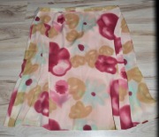 180^  elegancka spódnica z żorżety  w kwiaty 50/52