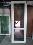 Okno tarasowe/balkonowe PCV białe/parapety (używane) Ślesin k. Konina