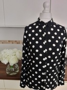H & M Divided bluzka w grochy 100 % wiskoza 36 S