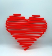 Serce – Dekoracja 2D na Ścianę (Line Art)