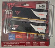 Pamięć Patriot 64GB DDR5 (2x32GB) 6400MHz CL32 Viper VENOM, Gwarancja