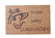 Wycieraczka, naturalna 60/40 cm, wzory, do domu, prezent 