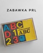 Zabawka prl Elektryczne abc 