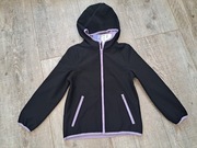 Kurtka dziewczęca typu softshell - rozm 128 - czarny/ fiolet