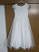 Biała suknia komunijna SLY Sukienka Komunijna  Fit rozmiar 152 5SM-07A