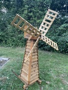 Wiatrak Ogrodowy drewniany dostawa montaż dekoracja do ogrodu prezent