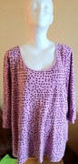 damski T-shirt  bluzka  tunika fioletowa