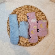 Puszyste miękkie skarpetki 25 26 27 różowe niebieskie