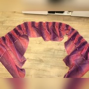 Krótka firanka 2,7m szer, asymetryczna róż, fiolet