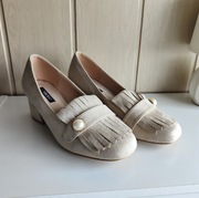 Nowe buty Vices 39 bezowe na obcasie półbuty czółenka 