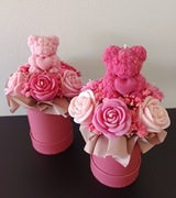 Candle flower box, bukiet ze świec sojowych MINI