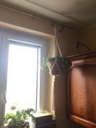 Makrama Kwietnik BEŻOWY HANDMADE BOHO pojedynczy