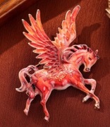 Broszka pegaz emaliowana piękna 1 sztuka