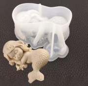 SYRENKA forma silikonowa 8.7*7*3.7 do Odlewów Świec Mydła Gipsu Żywic 