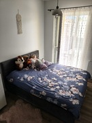 Łóżko tapicerowane z funkcją przechowywania 