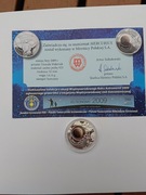 Systemy Solarne Merkury Ag.14,14g.proba 925 32mm.mennicze certyfikat