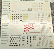 SPACE MARINES TRANSFER SHEET KALKOMANIA DARK IMPERIUM WARHAMMER 40K NOWE